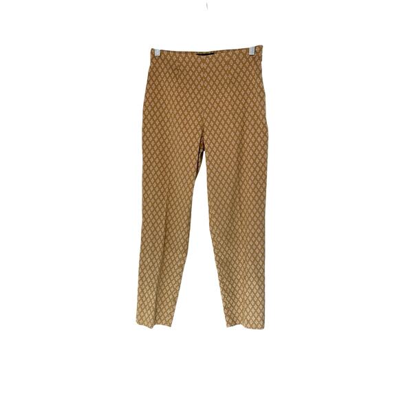 Piazza Sempione Pants Gold Baroque Office Work Career Business Corporate Small - Picture 1 of 13